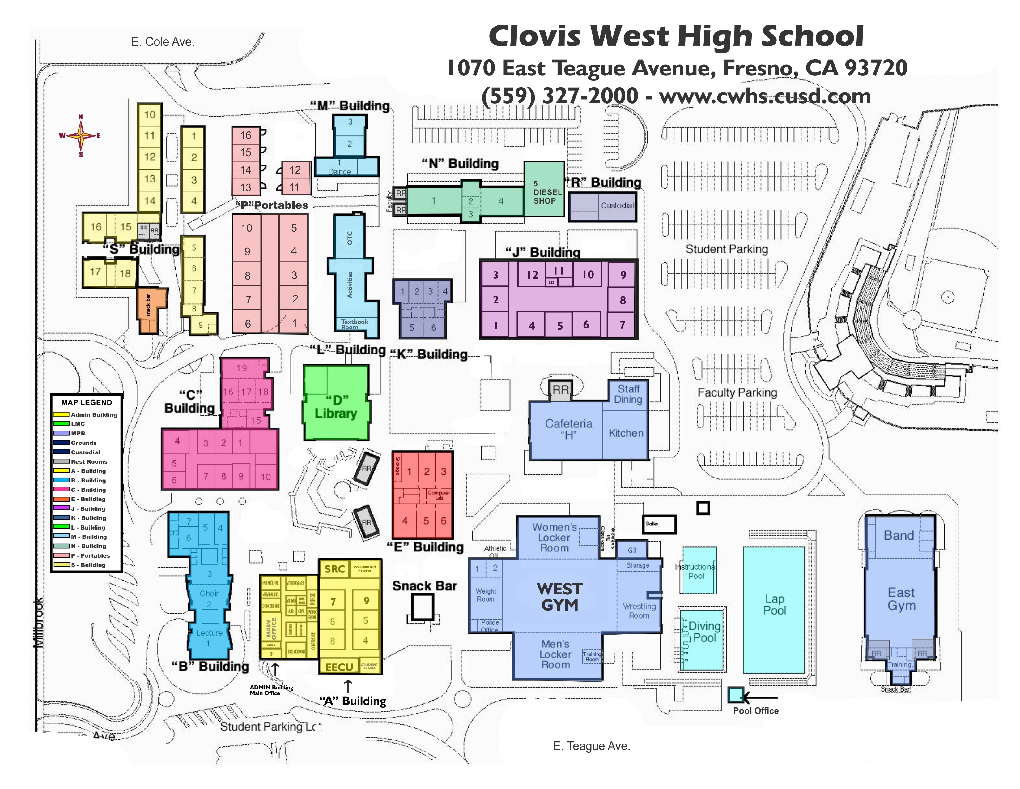 Clovis West Map